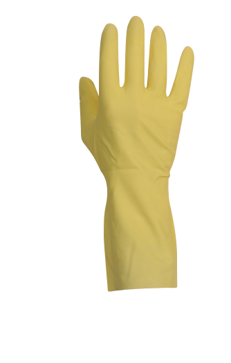 Gant de ménage latex jaune